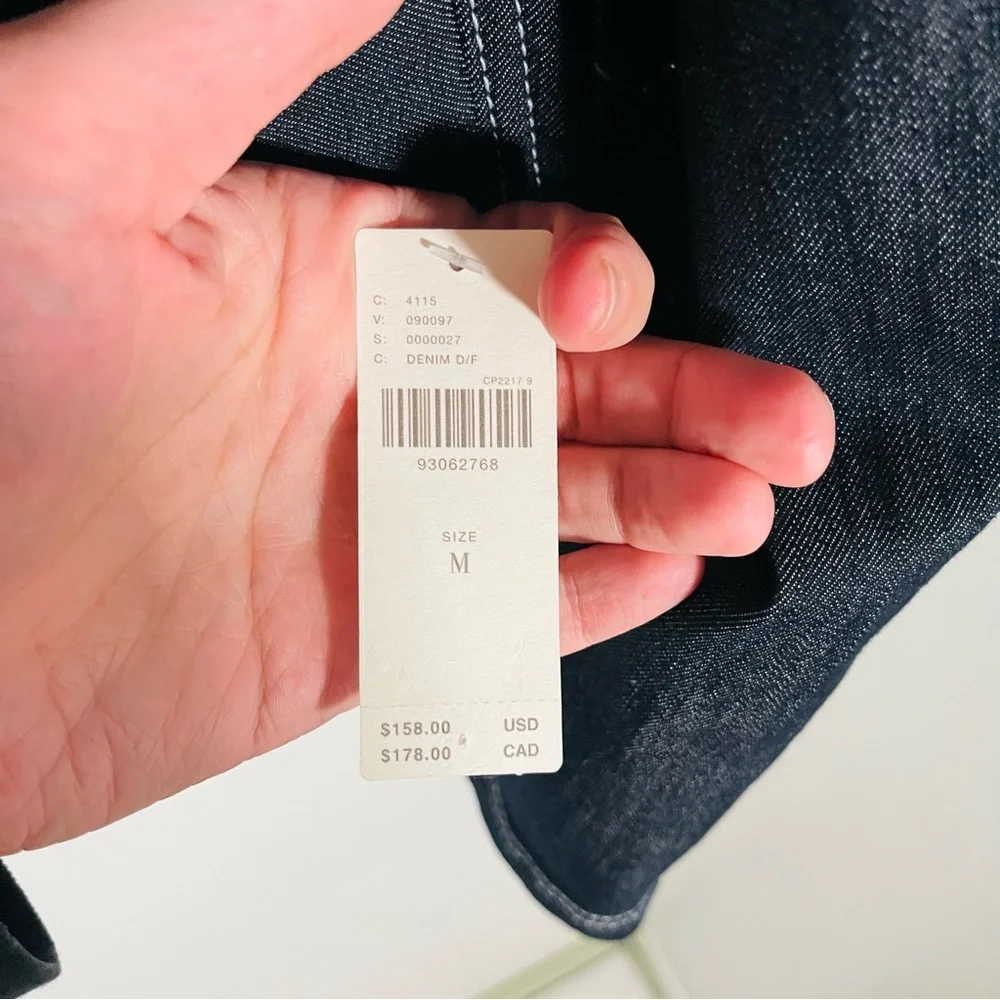 NWT Anthropologie Maeve Boxy Rinsed Denim Blazer